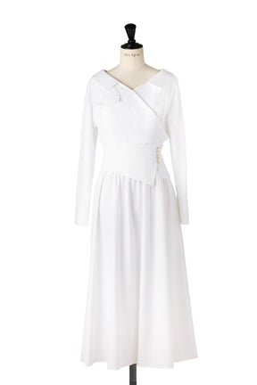 Cache-Coeur Peplum Shirt Dress