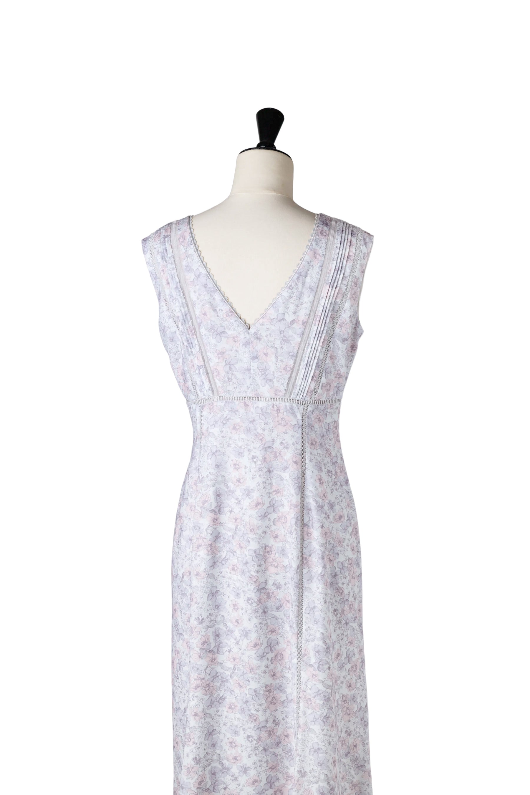 [New color] Lace Trimmed Floral Dress