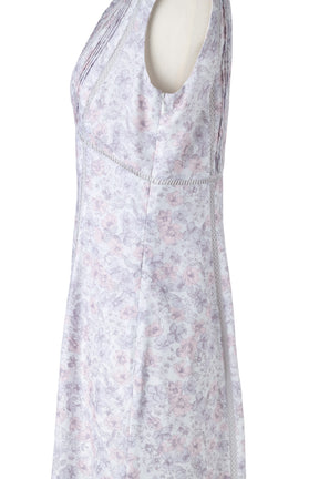 [New color] Lace Trimmed Floral Dress
