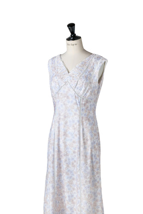 [New color] Lace Trimmed Floral Dress