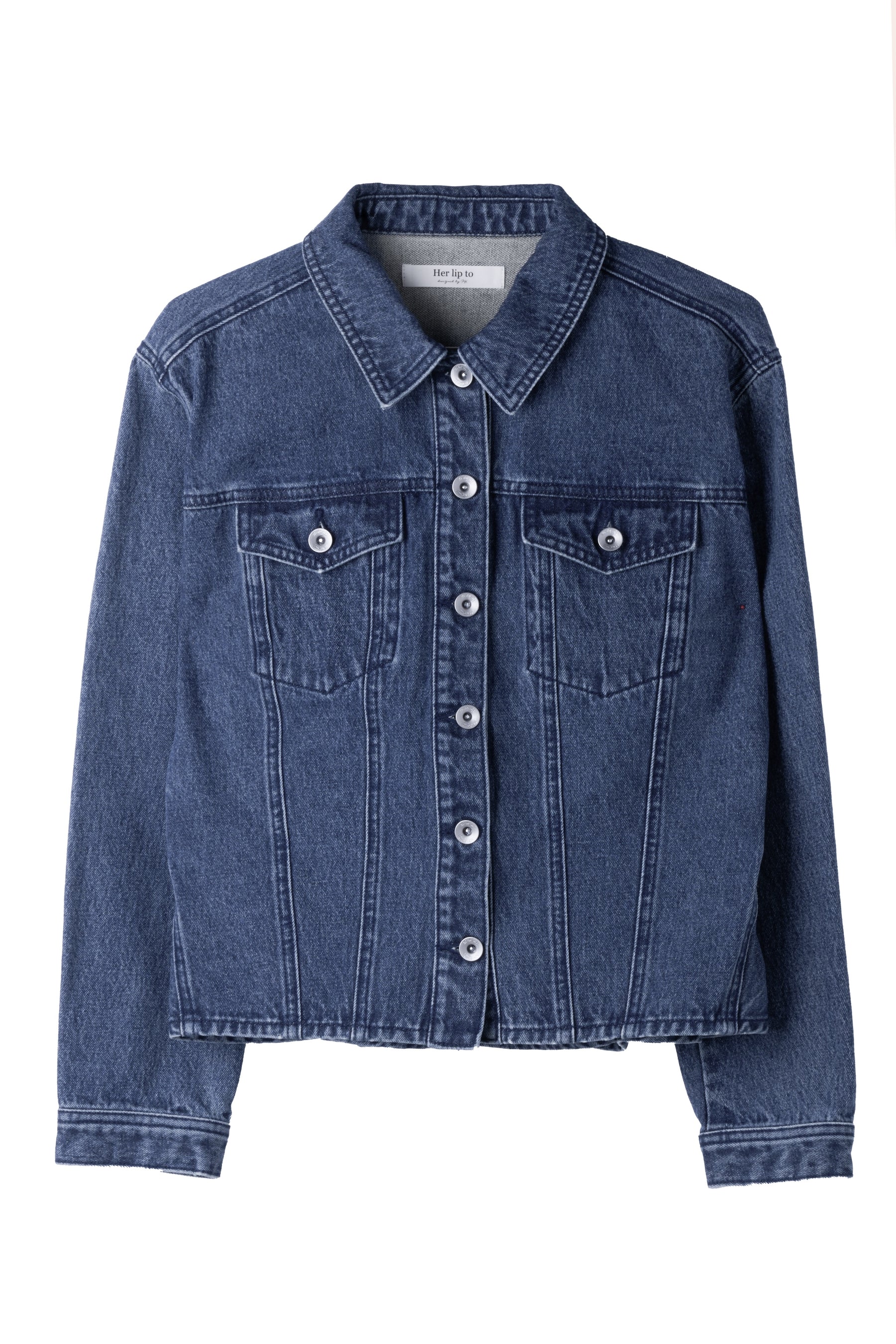 Peplum Back Denim Jacket