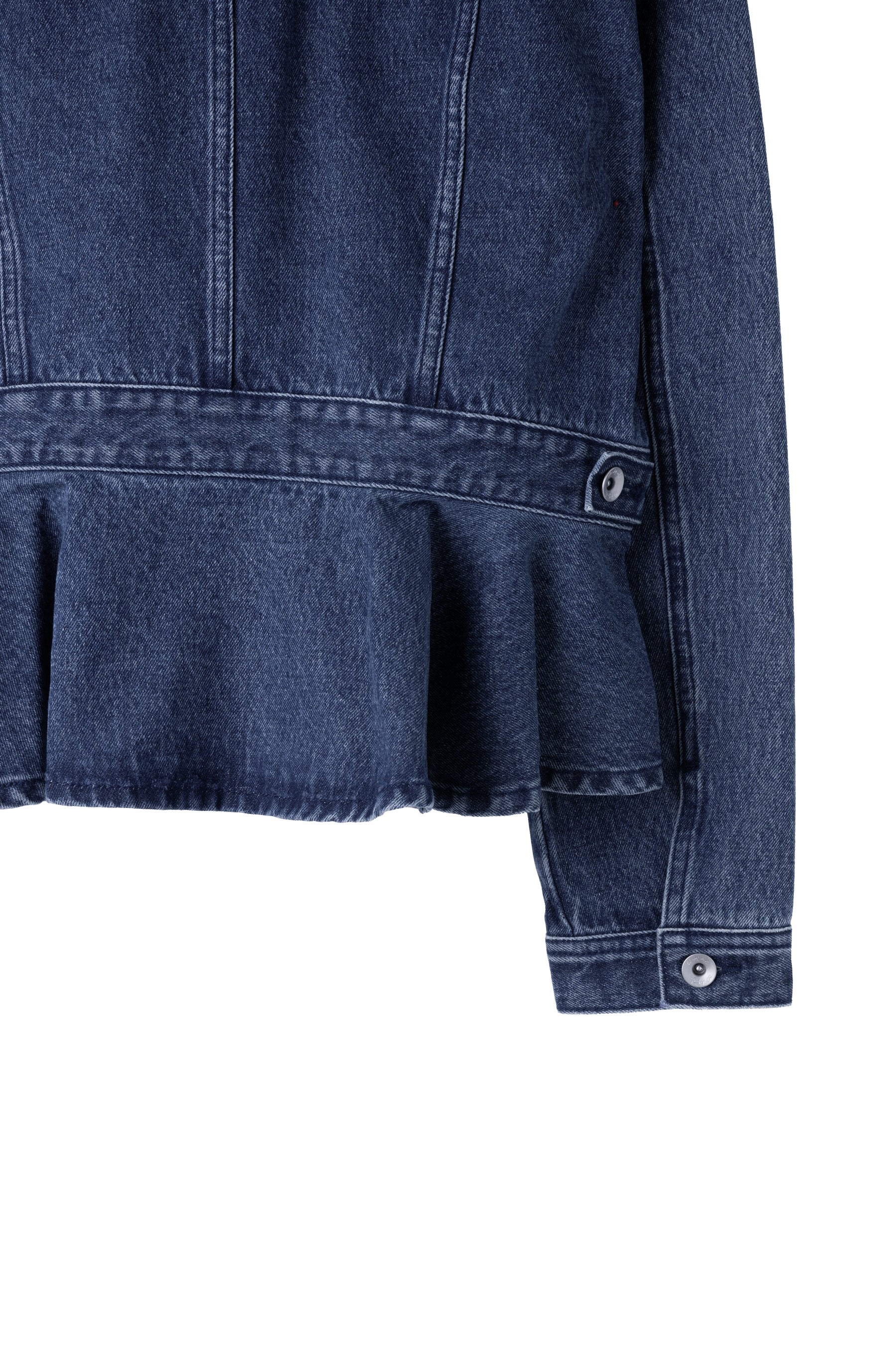Peplum Back Denim Jacket