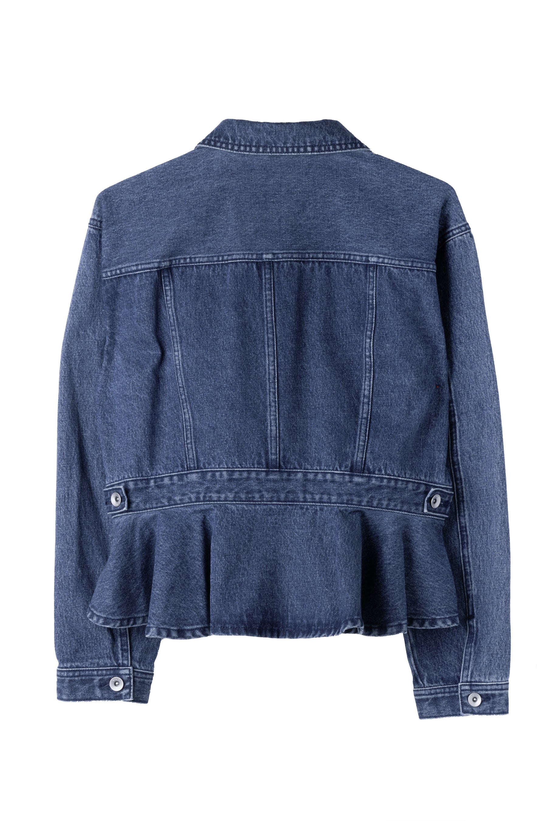 Peplum Back Denim Jacket