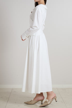 Cache-Coeur Peplum Shirt Dress