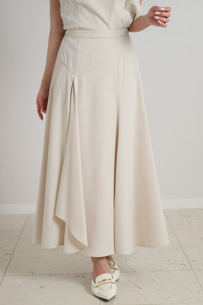Lilia Paneled Flared Skirt