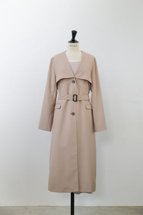 No Collar Spring Coat