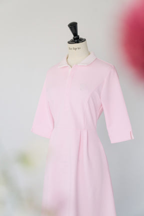 Polo Tuck Flared Dress