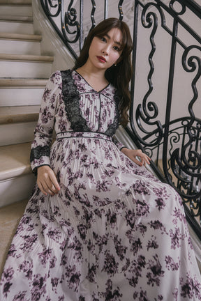 Grasse Floral Pleated Dress