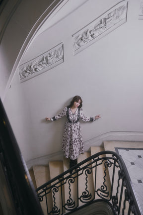 Grasse Floral Pleated Dress