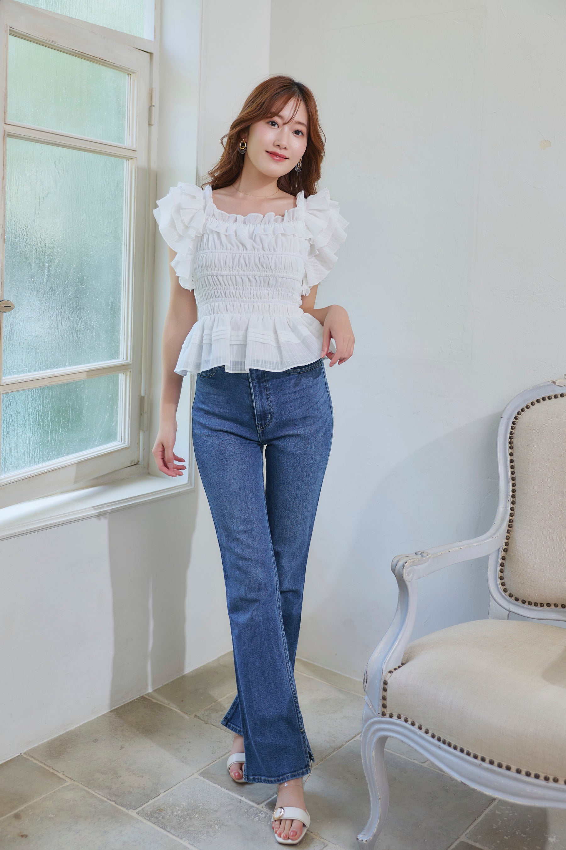 La Plage Peplum Top