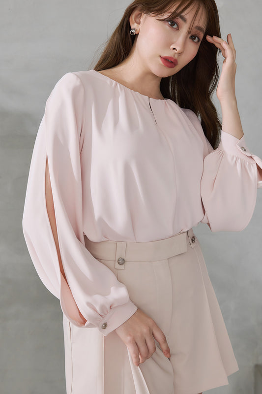 Slit Sleeve Blouse