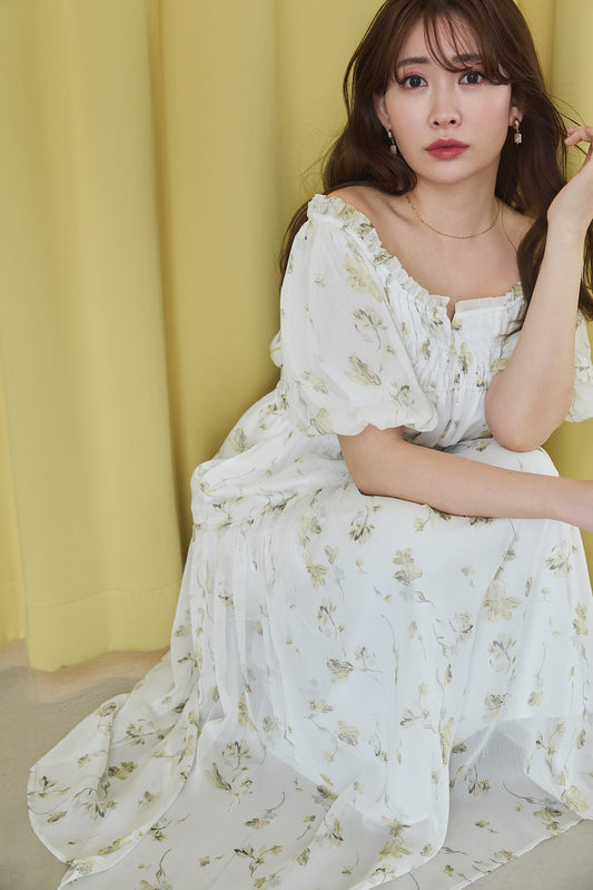 Belle Jardin Chiffon Dress
