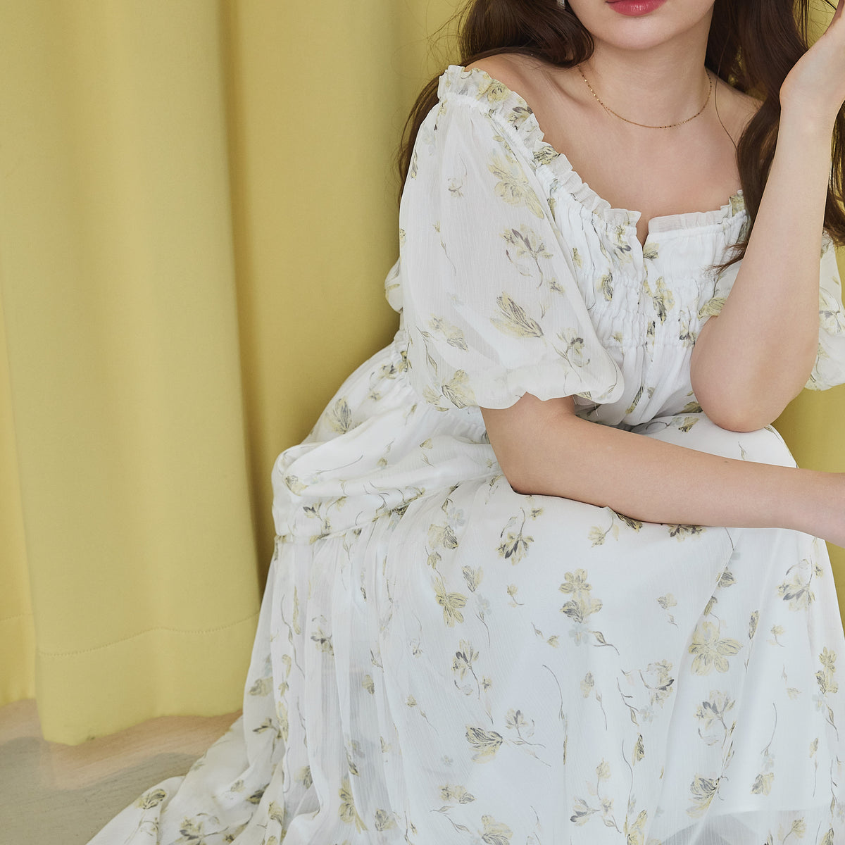 Belle Jardin Chiffon Dress Mサイズ Belle Jardin Chiffon Dress