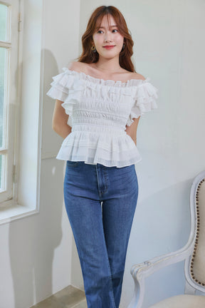 La Plage Peplum Top