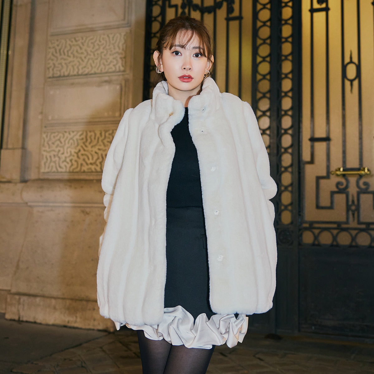 ジャケット・アウター Winter Love Faux Fur Coat  white 新色】Winter Love Faux Fur Long Coat