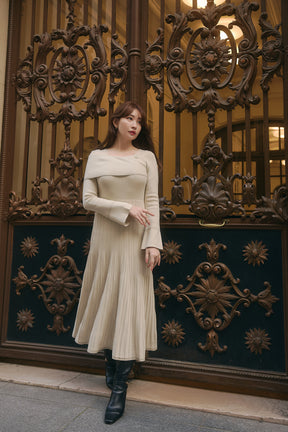 【1月中旬発送】La Lueur Knit Dress