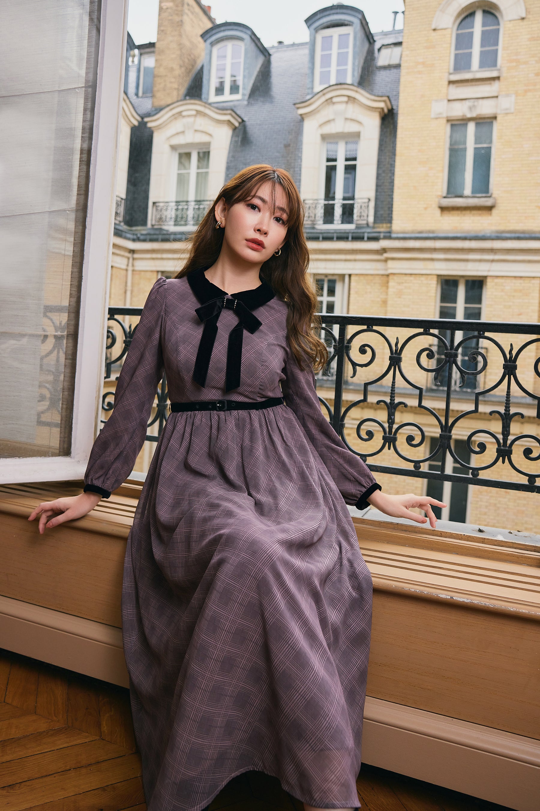 Bristol Plaid Ribbon Dress