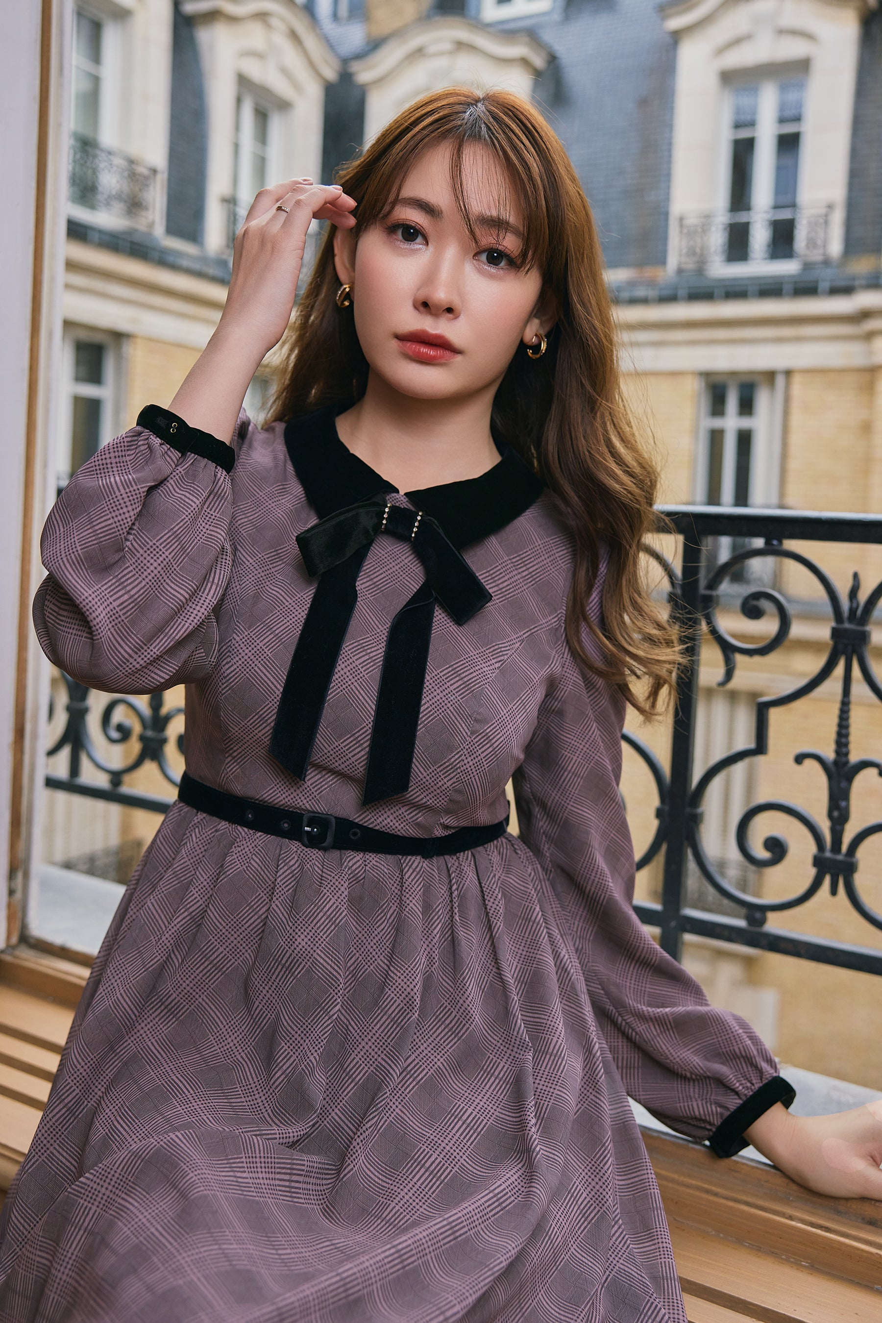 Bristol Plaid Ribbon Dress