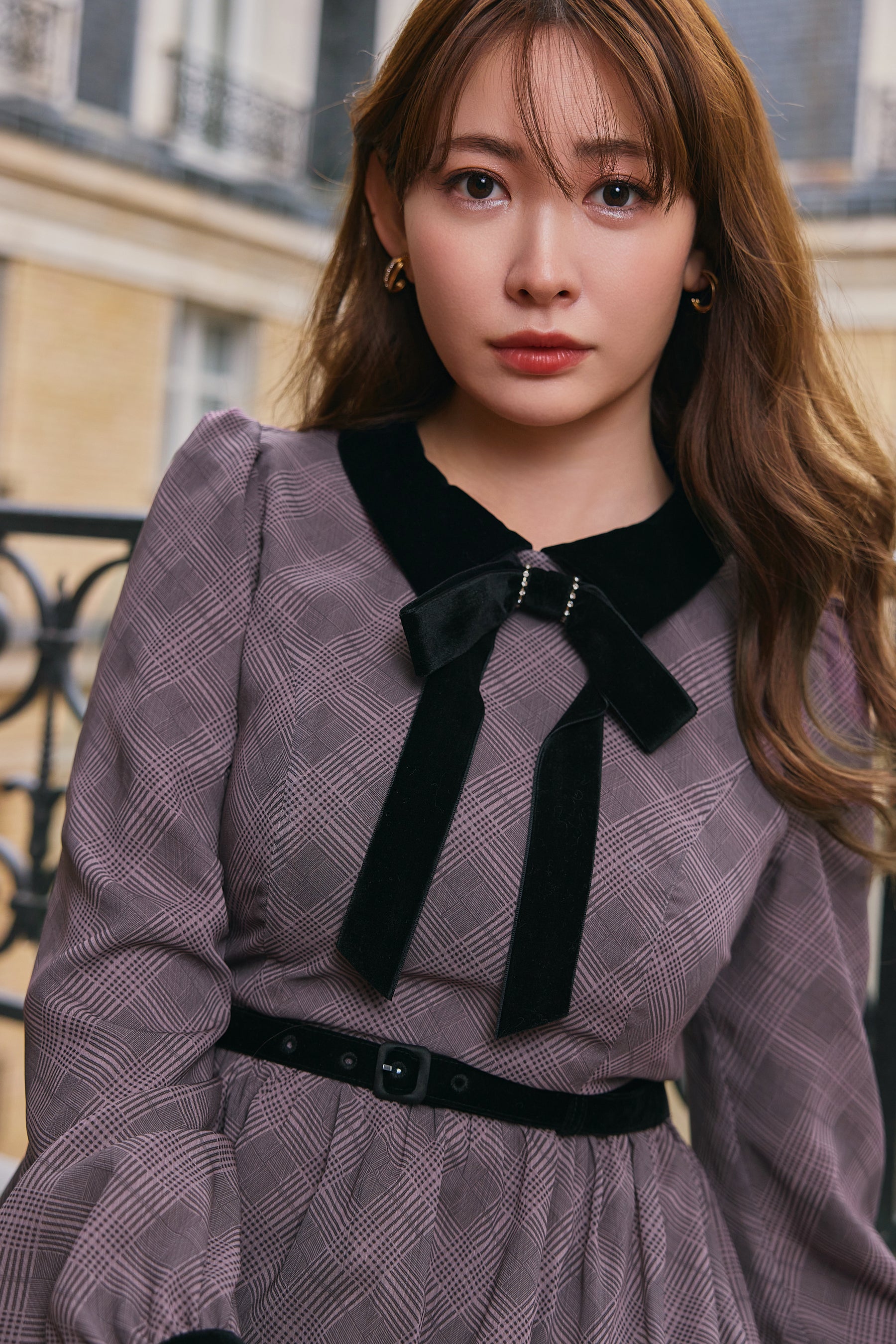 Bristol Plaid Ribbon Dress