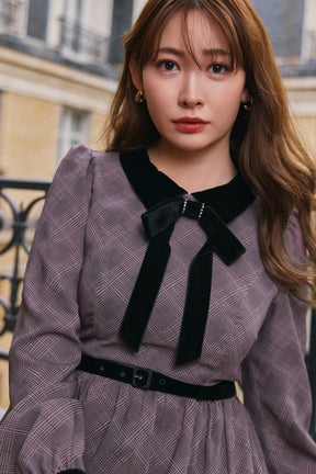 Bristol Plaid Ribbon Dress