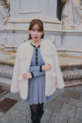 Gabrielle Belted Knit Dress