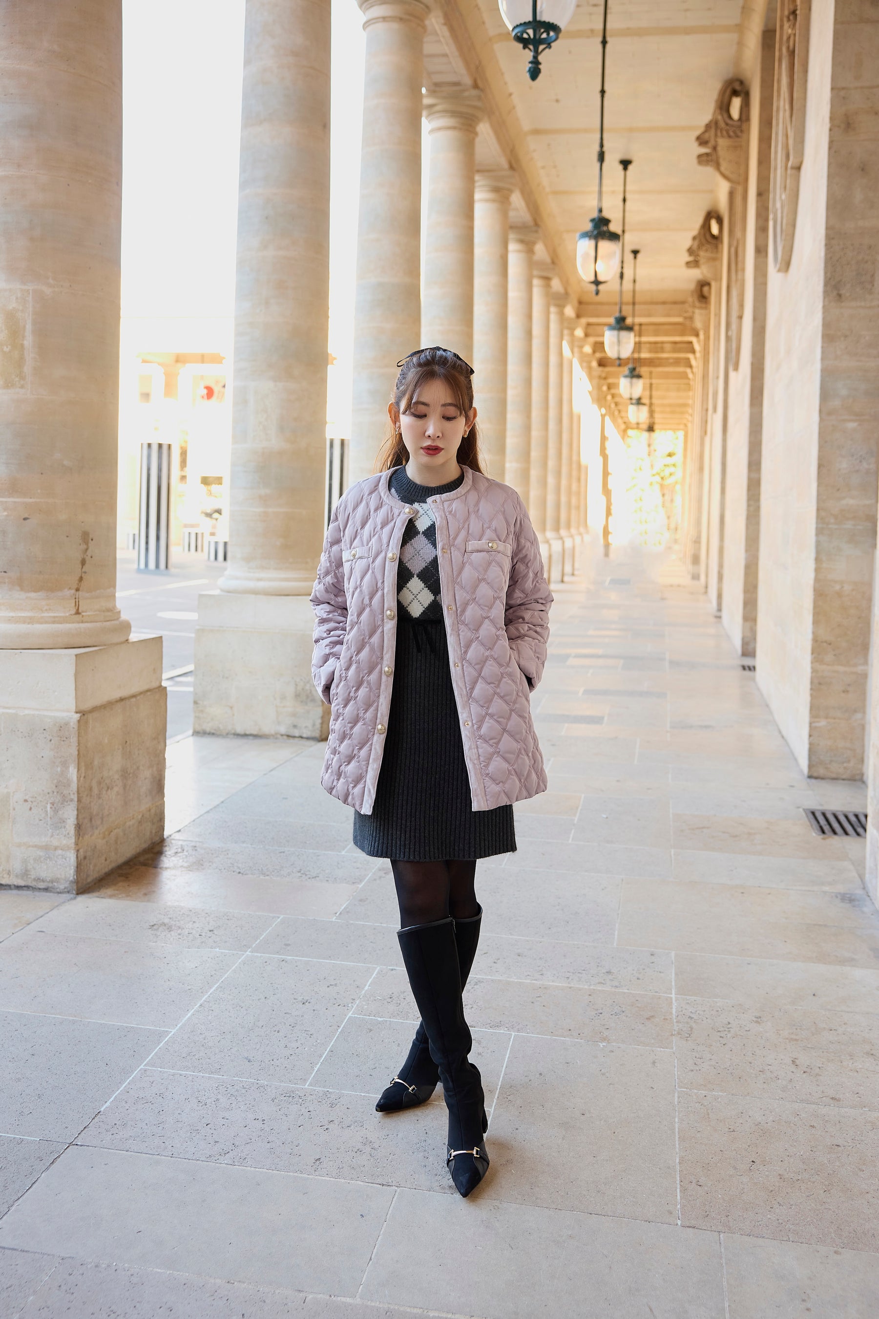 Liora Quilted Down Jacket