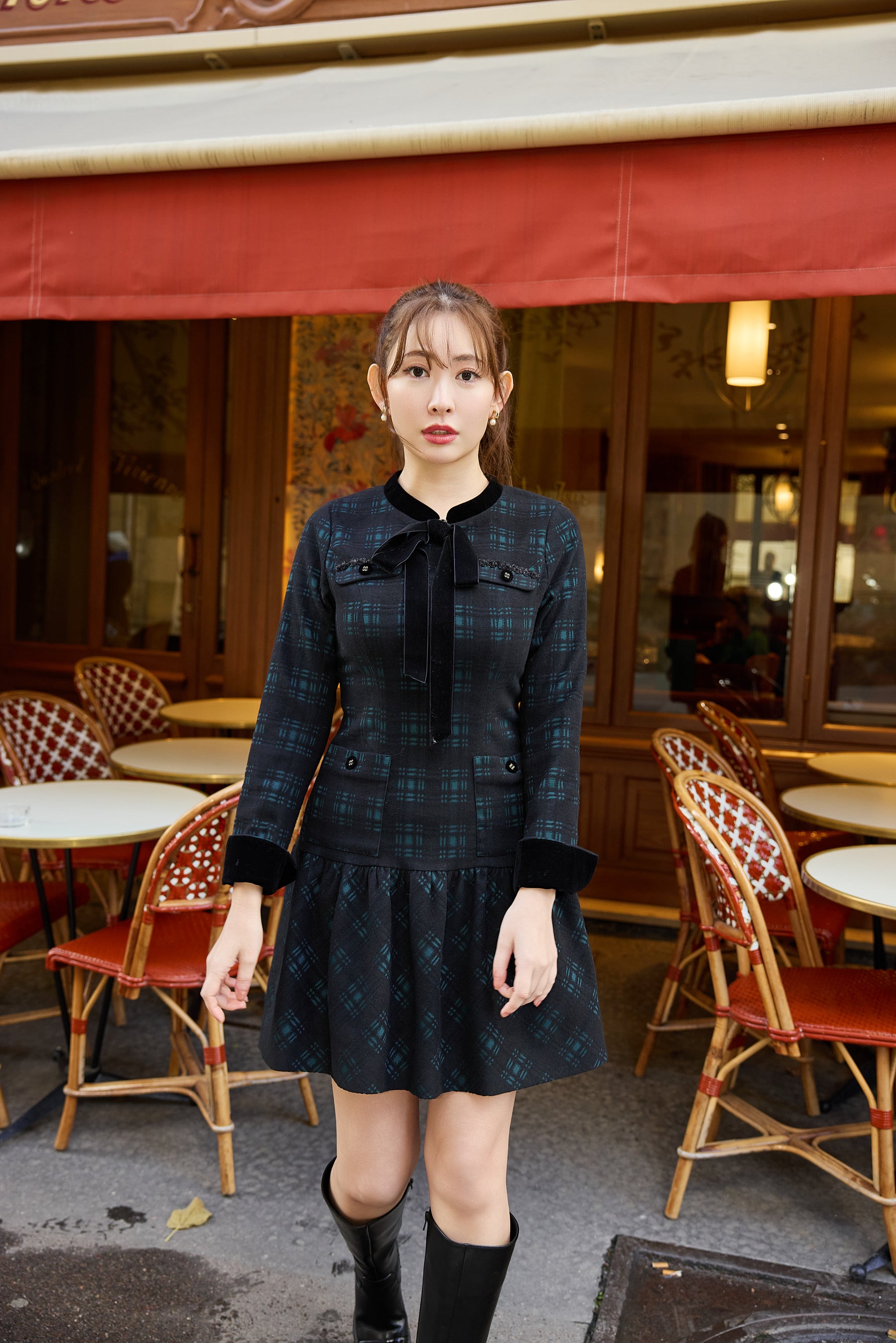 【美品】Lapérouse Mini Dress Mサイズ　herlipto Lapérouse Mini Dress