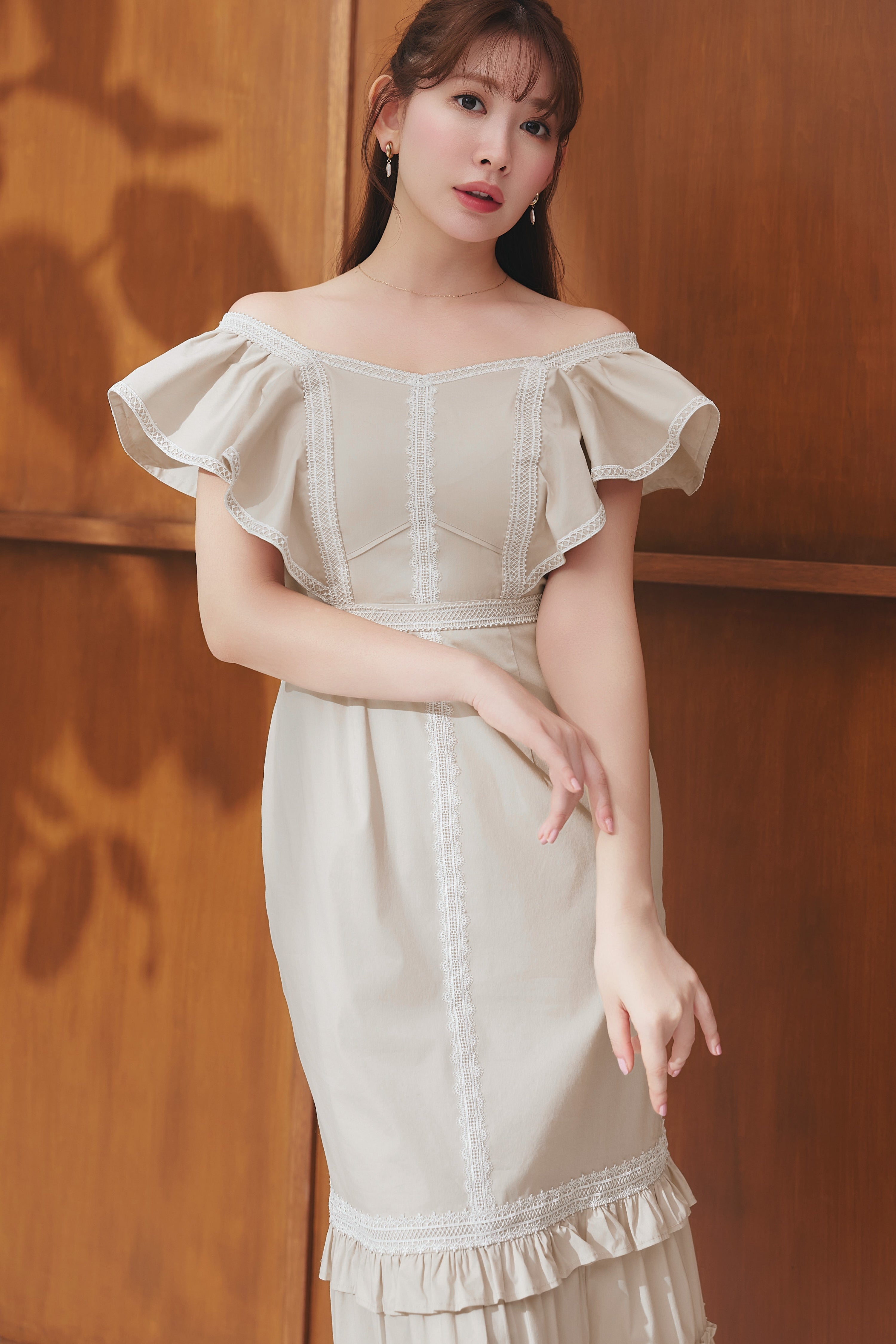 ワンピース herlipto Evina Lace Flared Dress Msize Dresses – Page 2