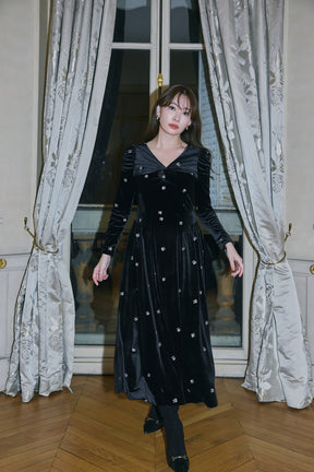 Belmont Floral Velour Dress