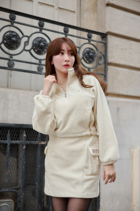 Flight Mode Fleece Mini Skirt