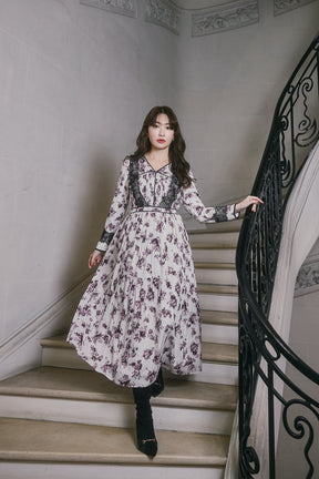 Grasse Floral Pleated Dress