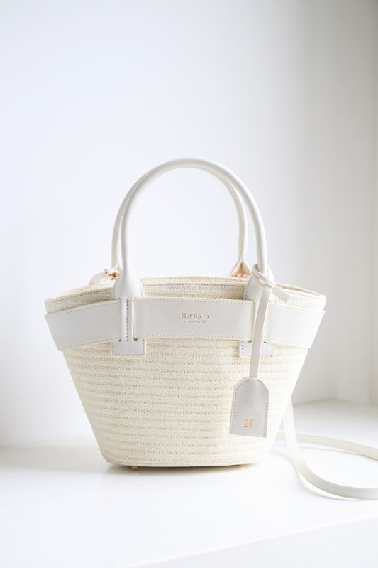 【white】Palma Mini Tote Bag
