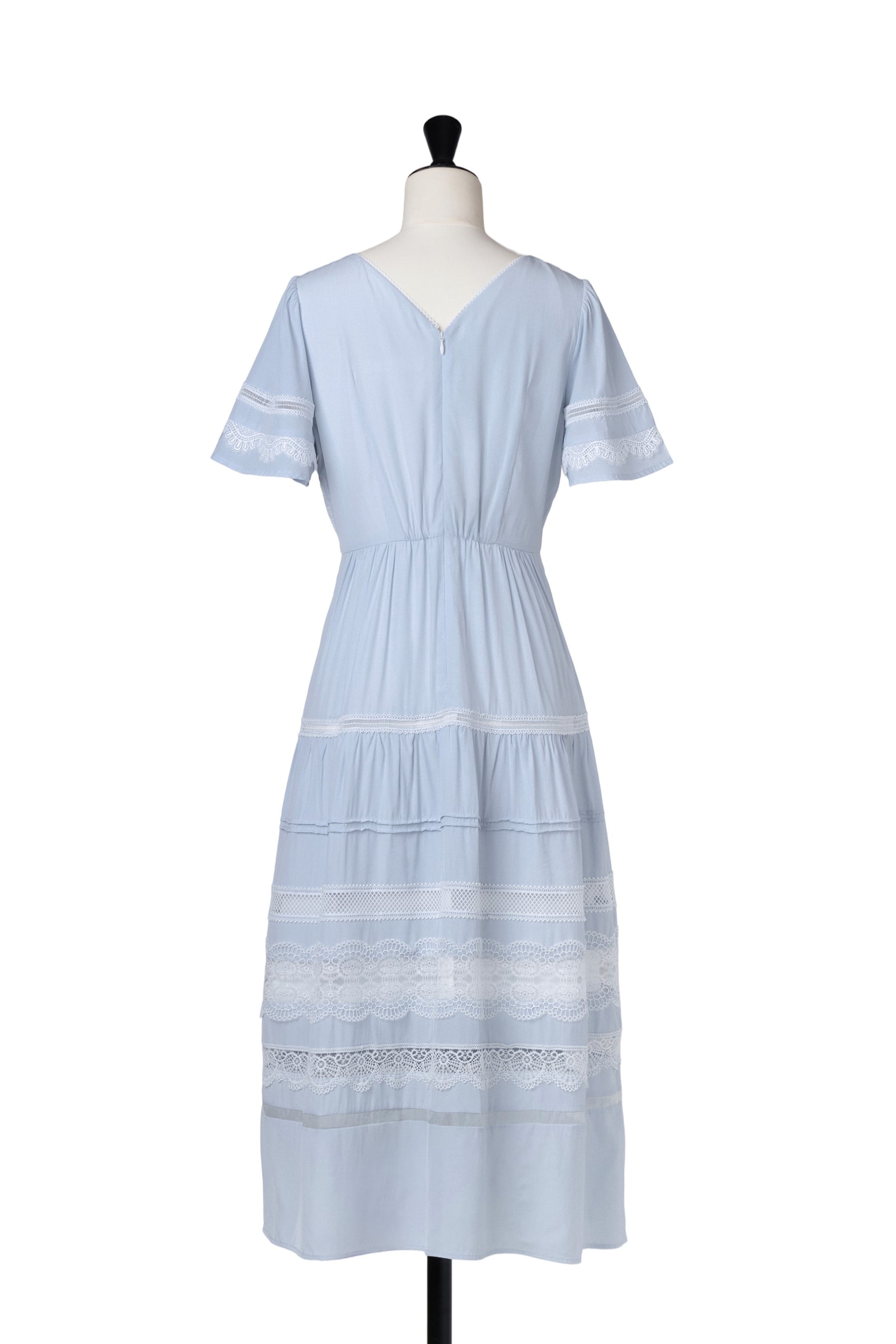 Clair Pintuck Lace Dress