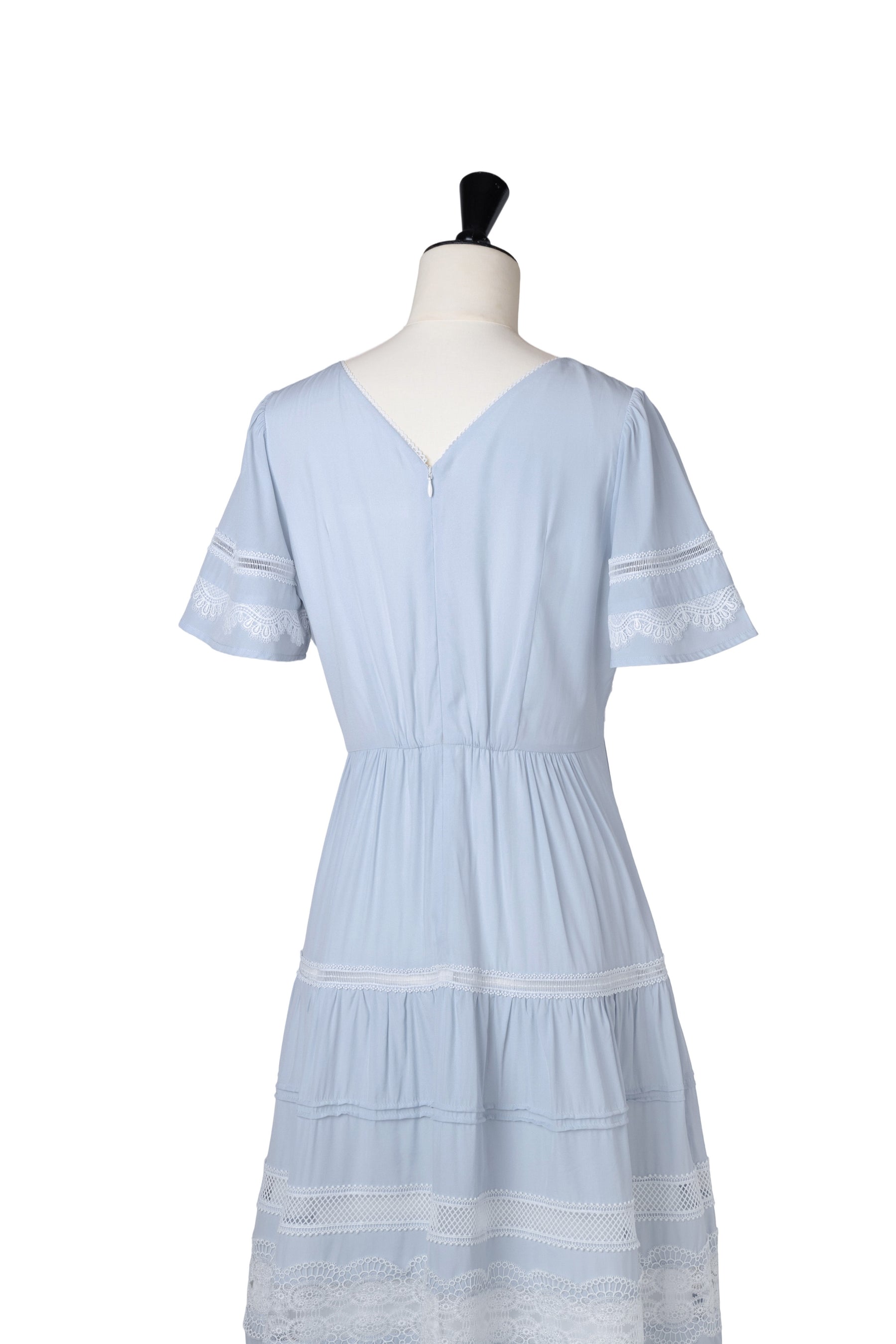 Clair Pintuck Lace Dress