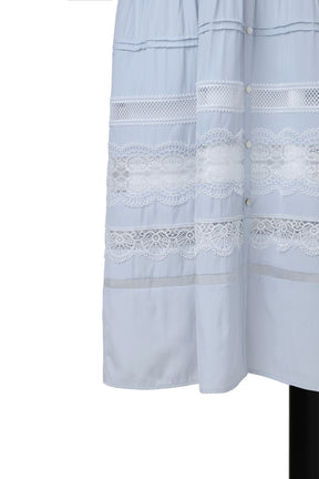 Clair Pintuck Lace Dress