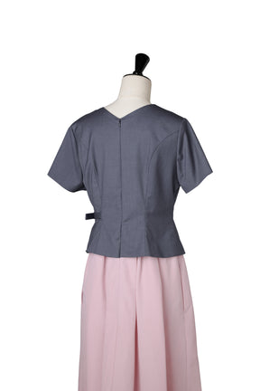 Asymmetrical Belted Docking Dress