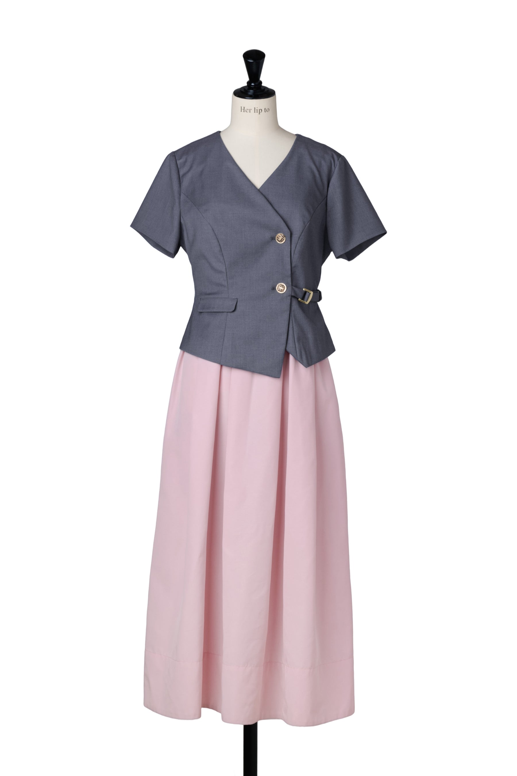 スカート her lip to belted asymmetric lace dress I.AM.GIA Zarina sculpting satin look lace contrast asymmetric hem