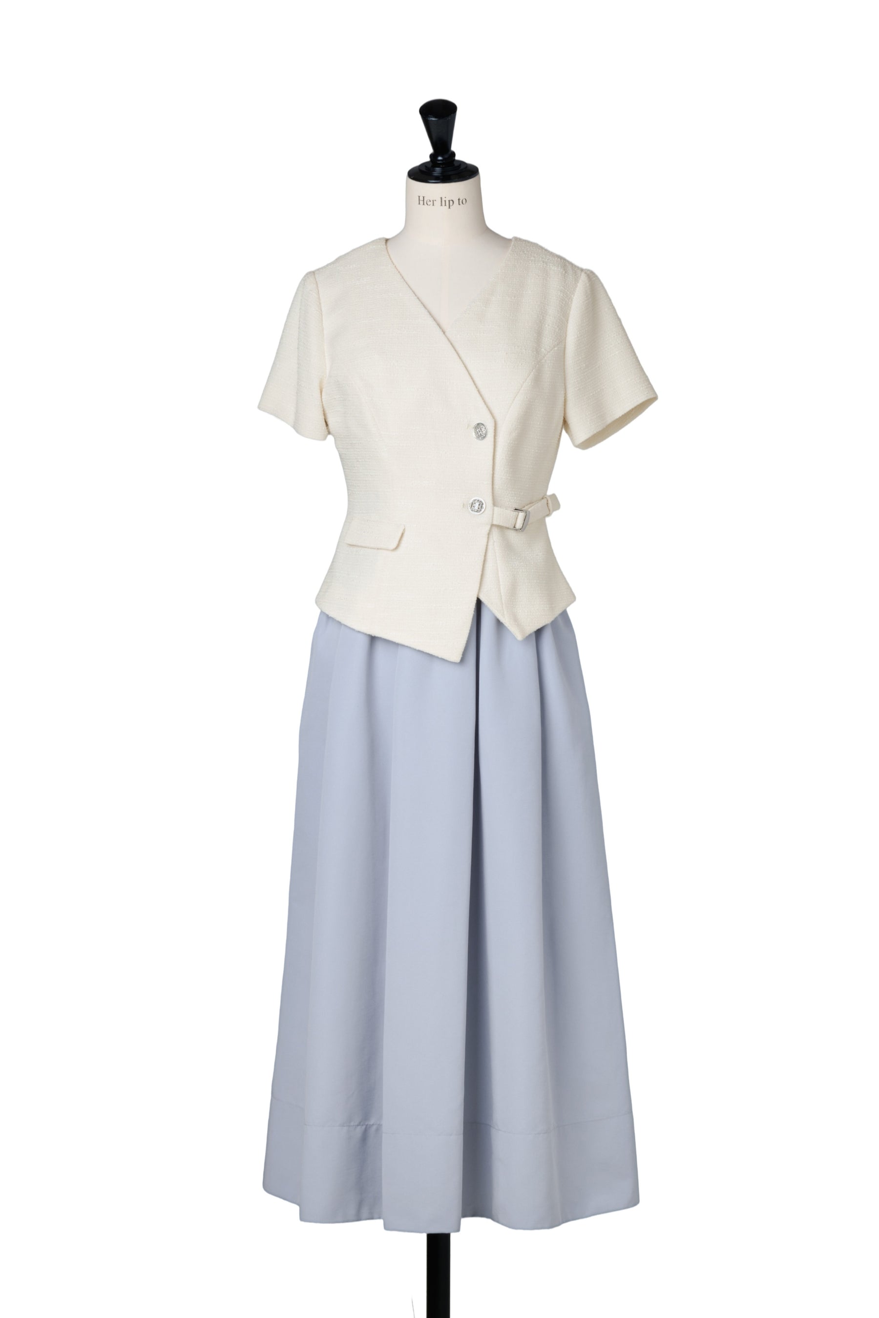 Asymmetrical Belted Docking Dress