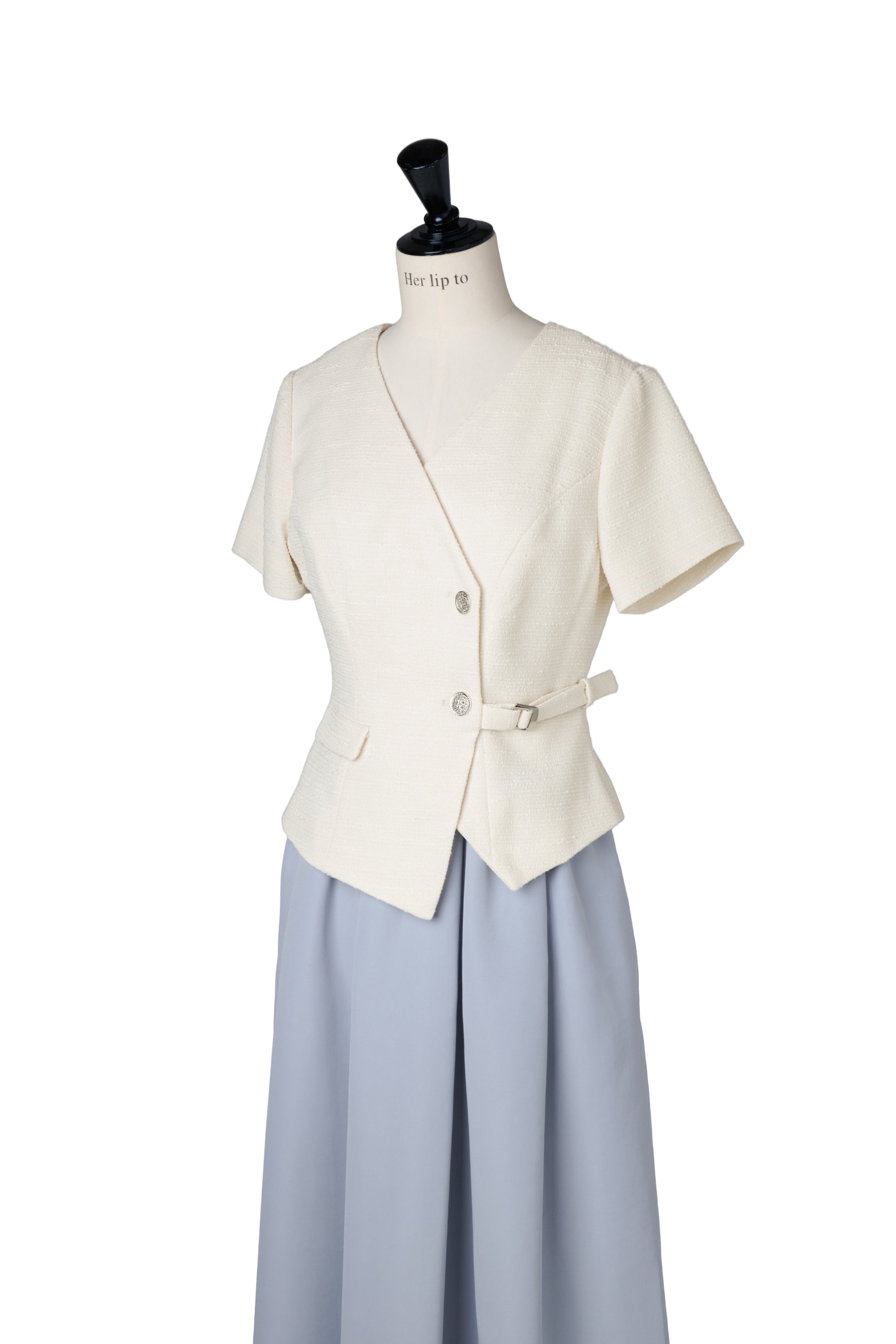 Asymmetrical Belted Docking Dress