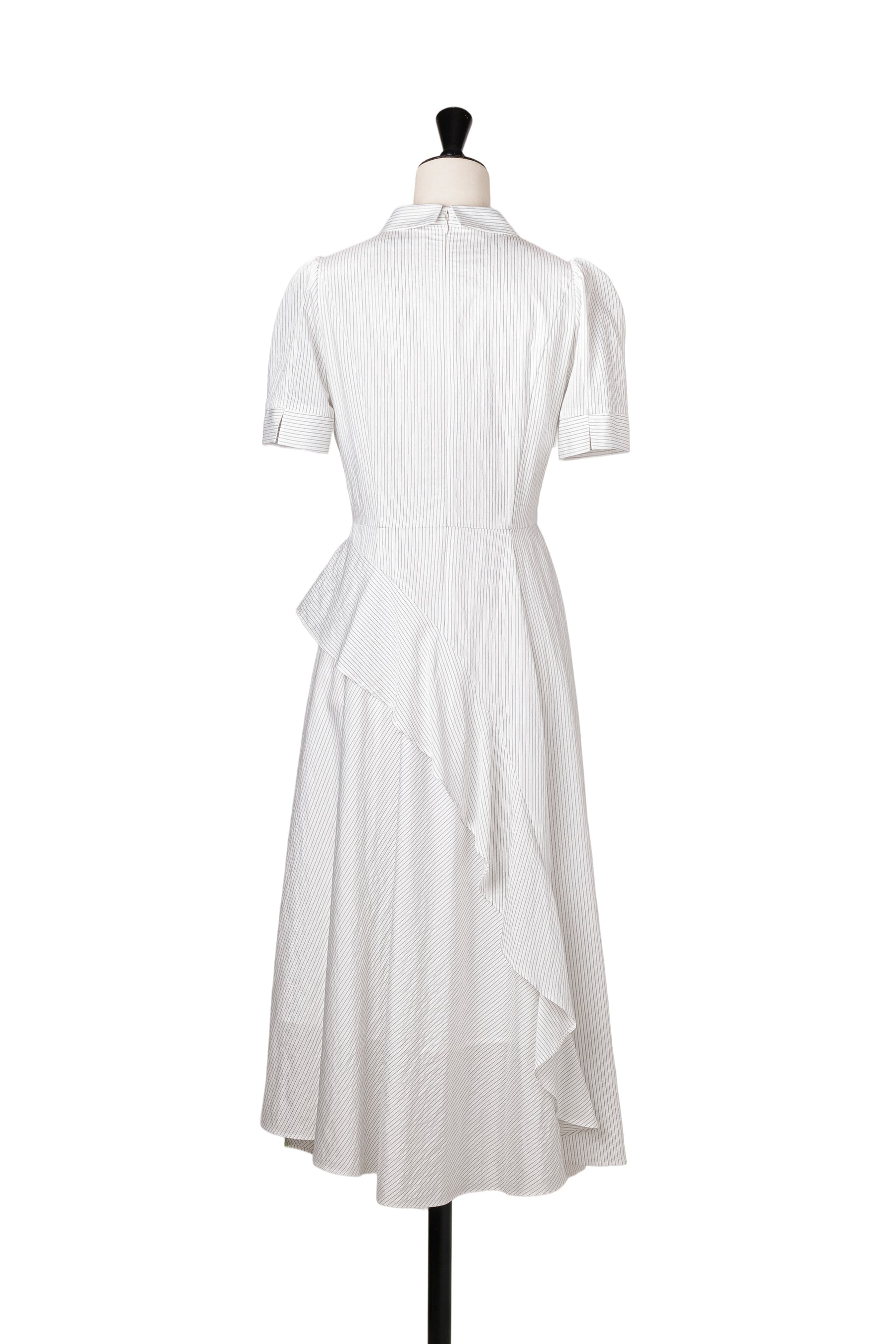 Striped Asymmetrical Shirt Dress