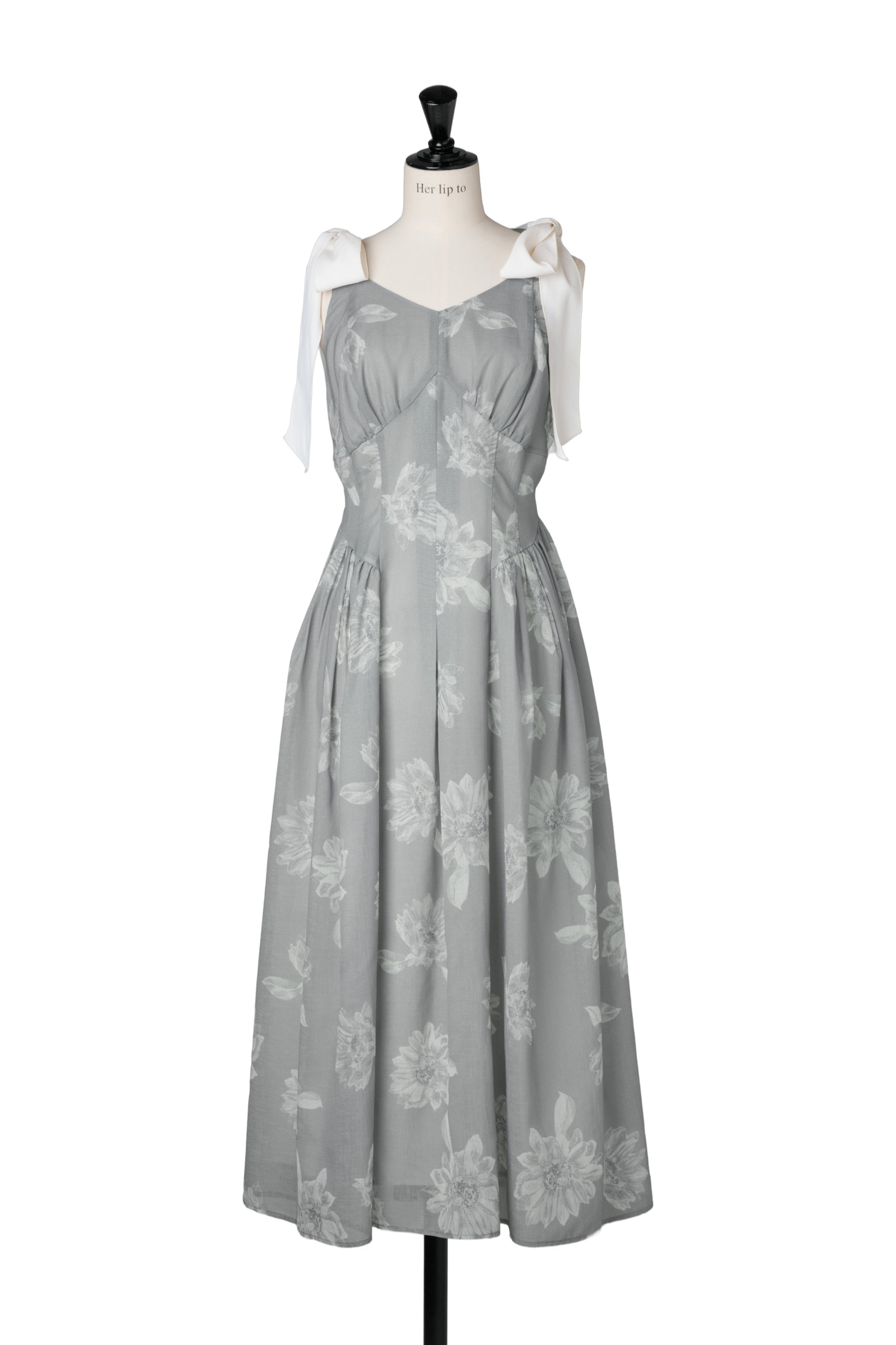 新色】Sunflower-Printed Midi Dress 新色】Sunflower-Printed Midi Dress