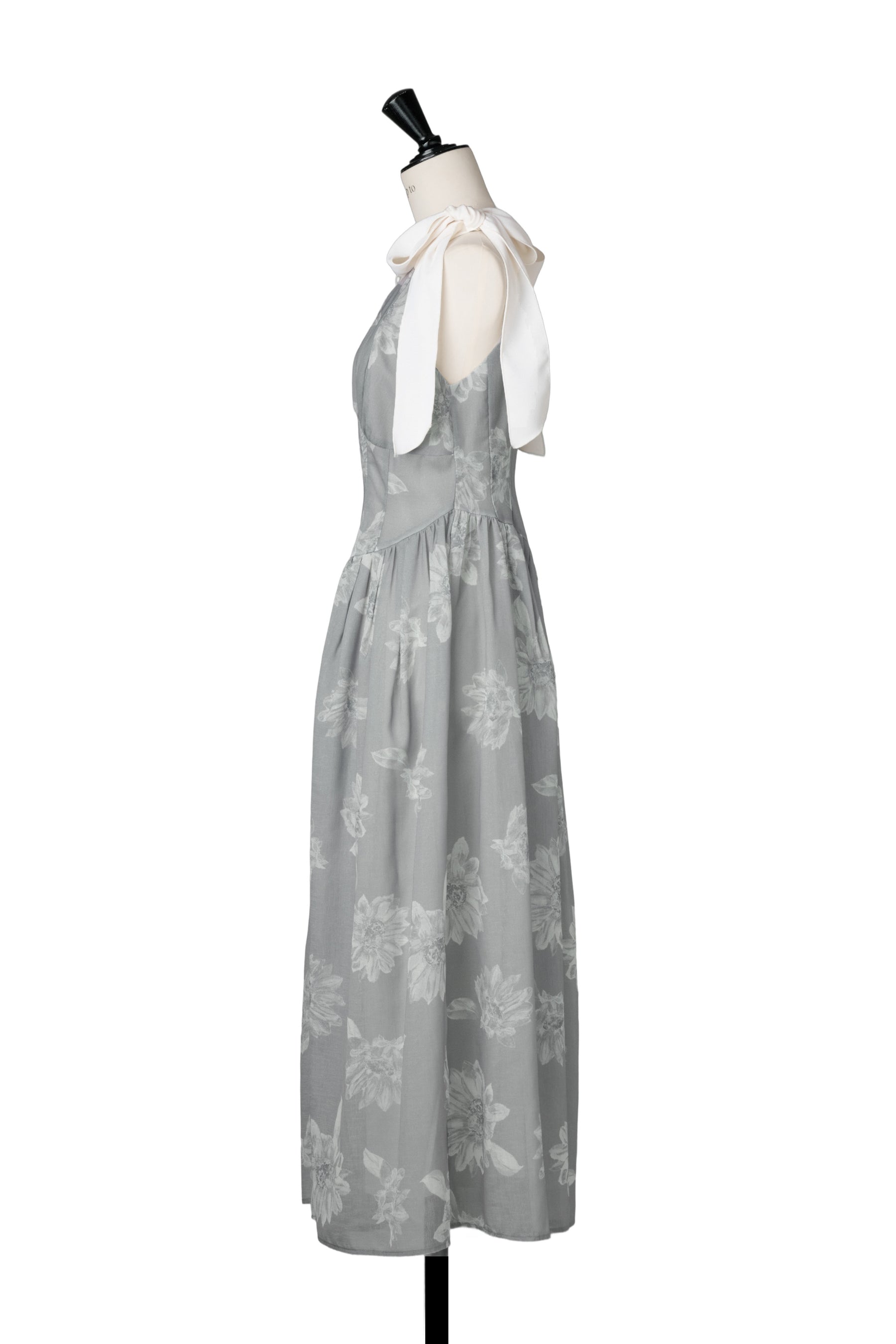 【新色】Sunflower-Printed Midi Dress