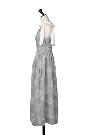 【新色】Sunflower-Printed Midi Dress