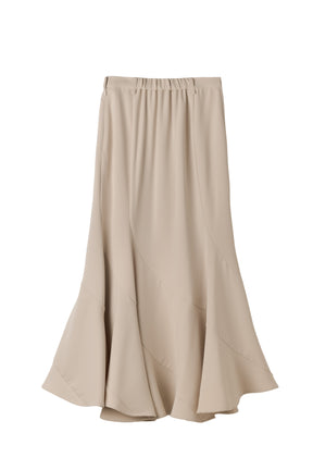 Solid Mermaid Long Skirt