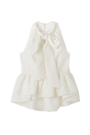 Mila Bow Peplum Blouse		