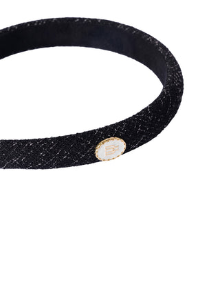 Trois Charm Tweed Headband		