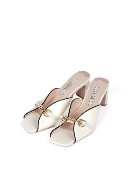 [New Color] Bit Square-Toe Mules