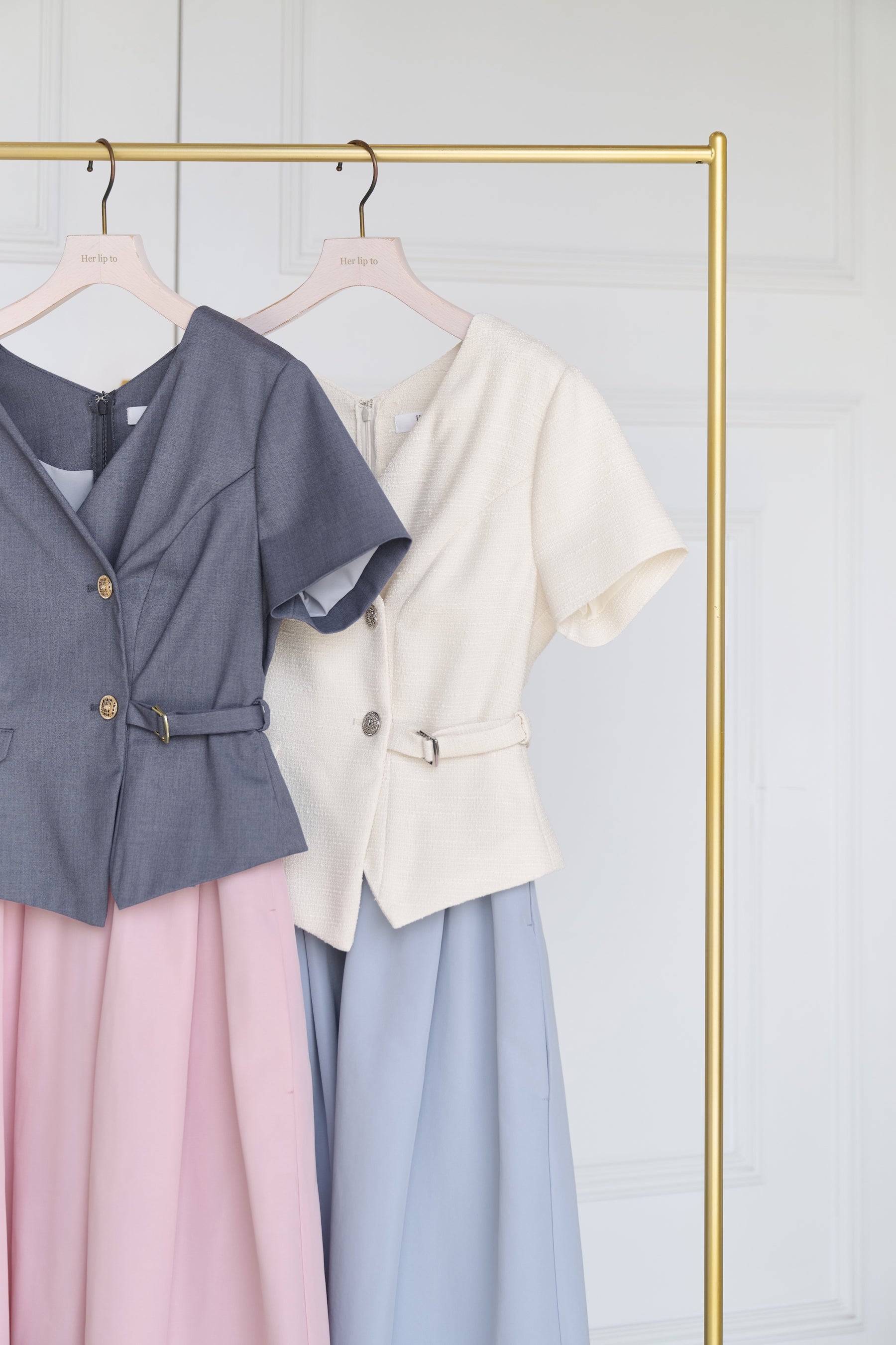 Asymmetrical Belted Docking Dress