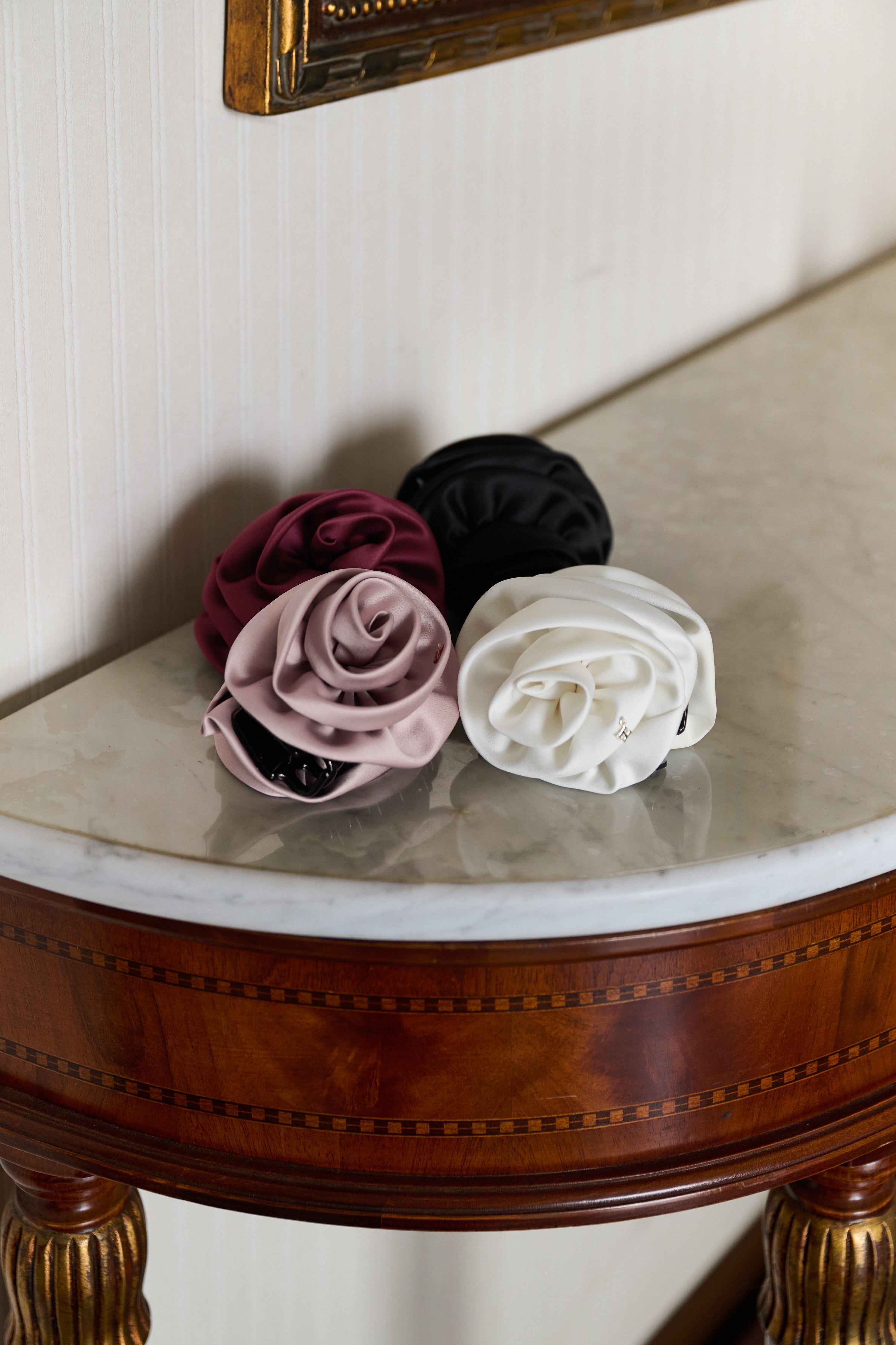 新色】Rose Satin Clip