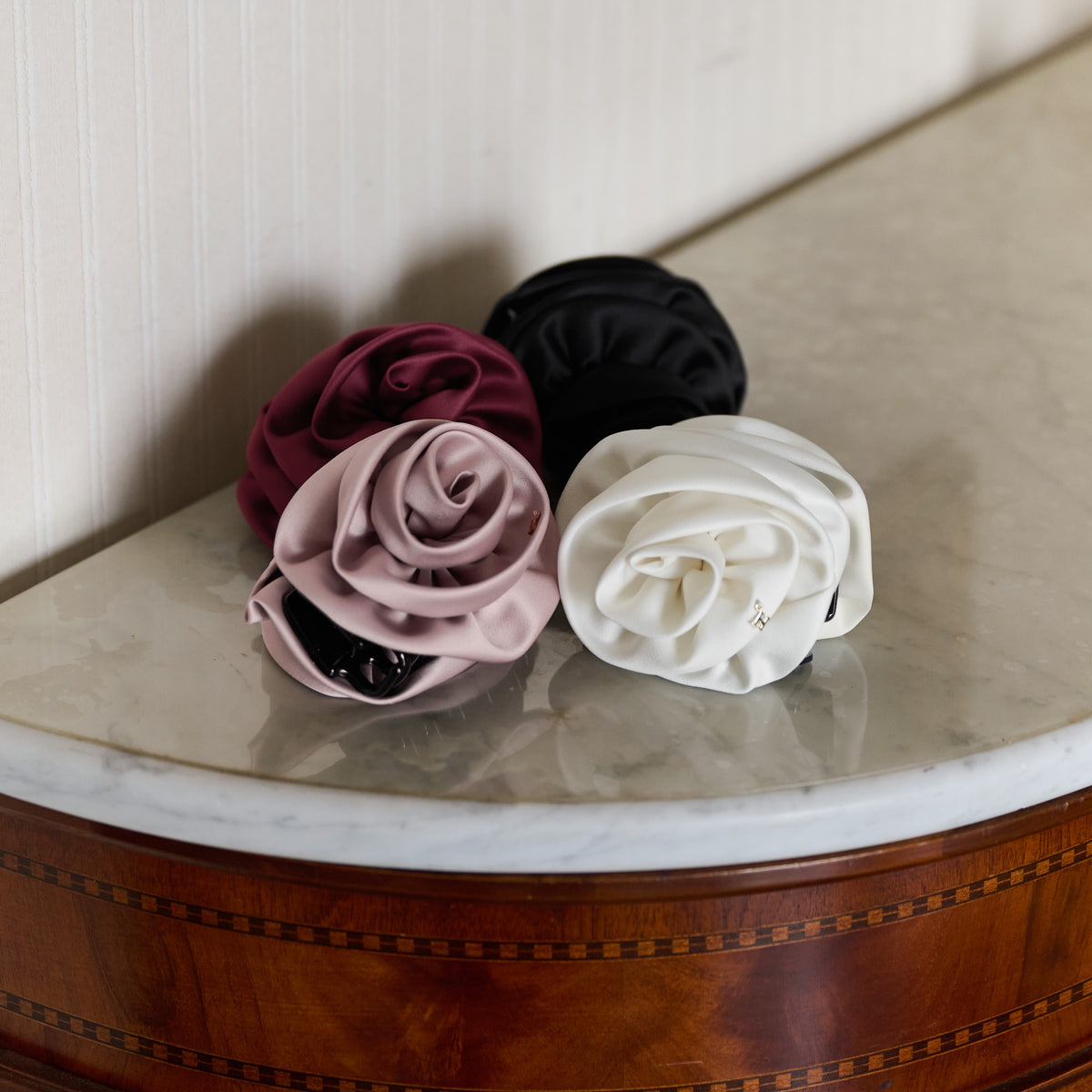 新色】Rose Satin Clip